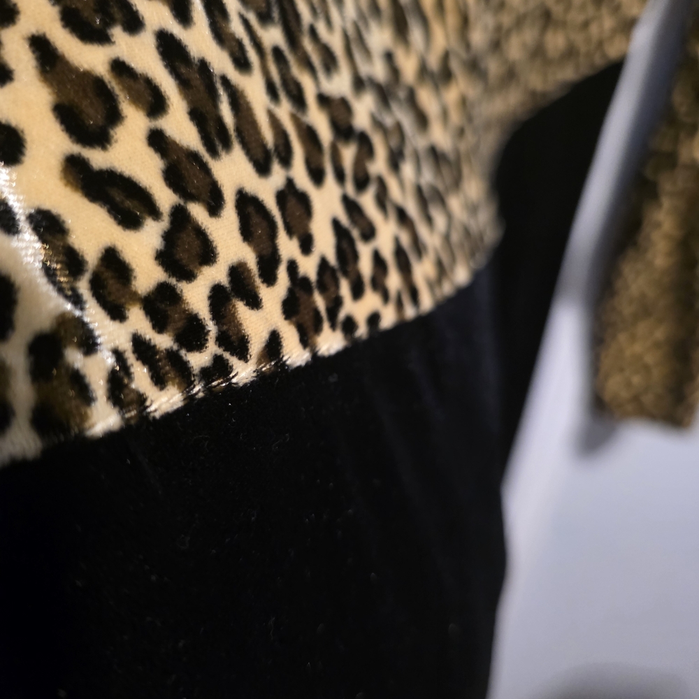 Stylish Leopard Print Teddy Jacket